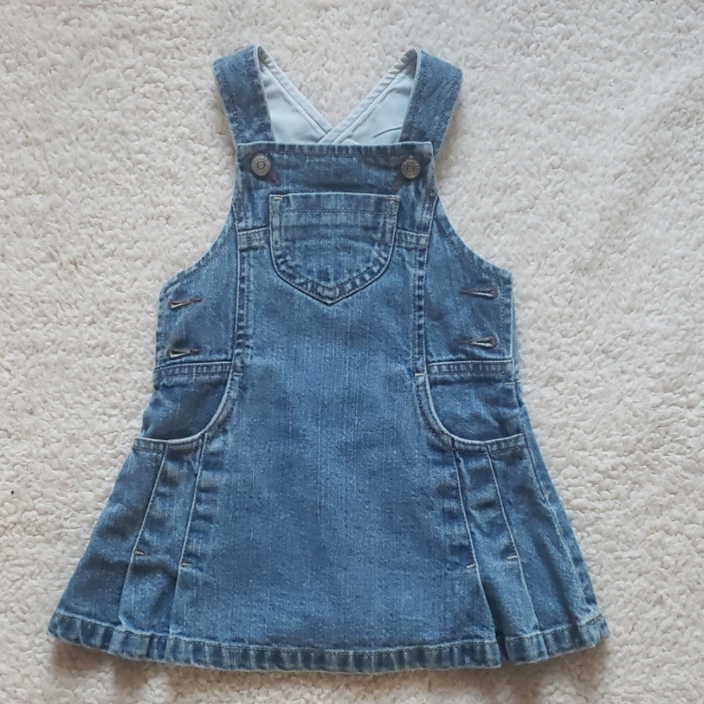 BabyGap denim overall dress